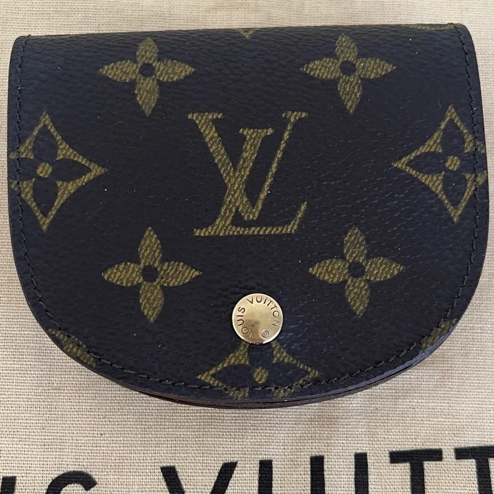 Vintage Louis Vuitton Monogram Coin Purse Wallet Porte Monnaie Gusset 1993